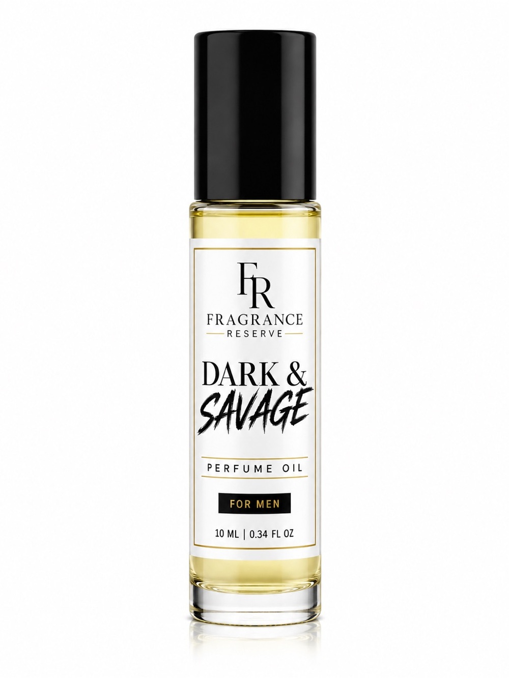 Dark & Savage Perfume Oil for Men — Black/Gold